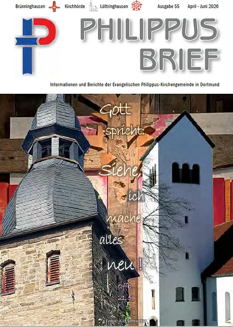 Der Titel des Gemeindebriefes nr 54 zwei Kirchen