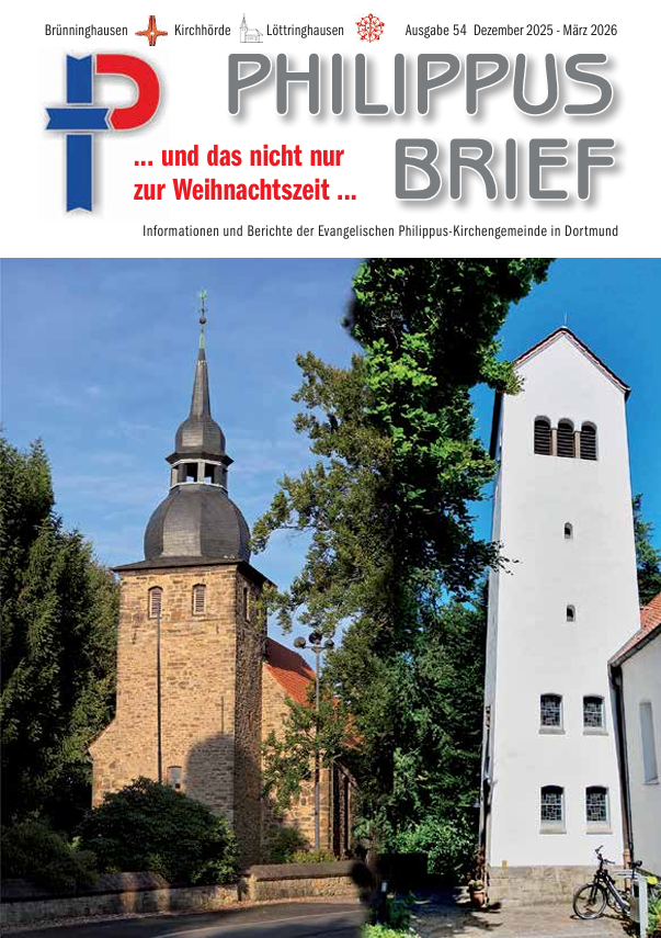 Der Titel des Gemeindebriefes nr 54 zwei Kirchen